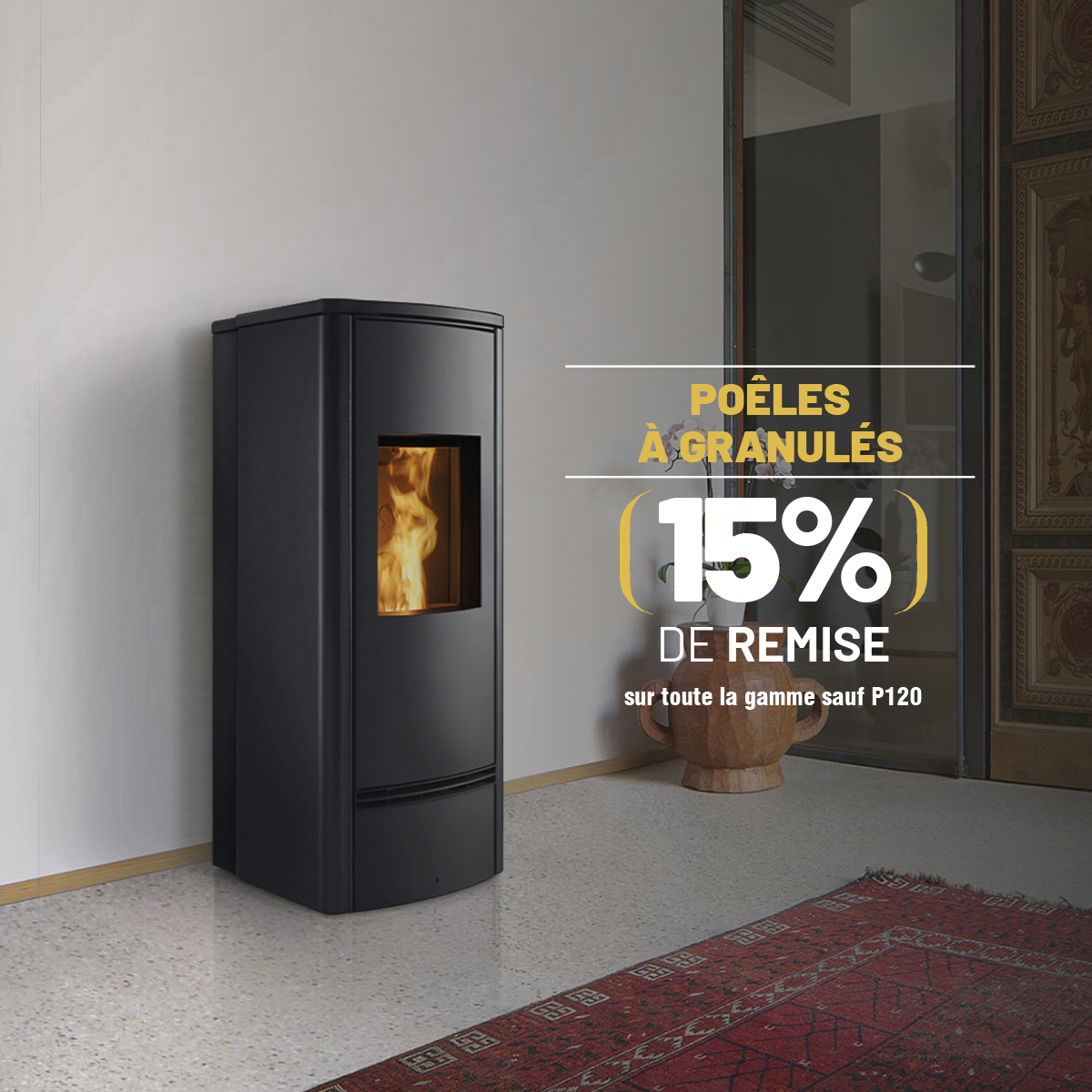 Promotion poêle à granulés LE MOIS SEGUIN